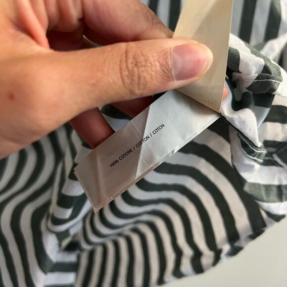 Men's Vintage Green Striped Button Up - Picture 8 of 8